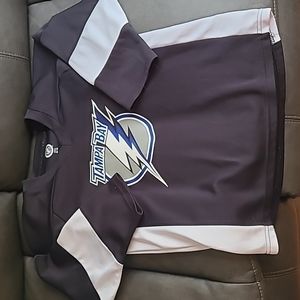 Tampa Bay Lightening NHL Kids Size Medium Quarter Sleeve Top